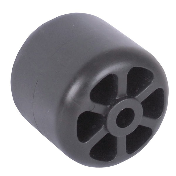 WHEEL-DECK, 3-3/16X 3-7/8, SMOOTH, BLACK 3.8" x3.7" x3.85"